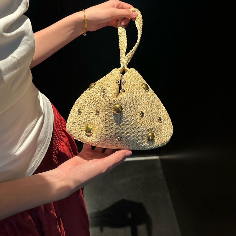 Dreieckige gewebte Stroh-Clutc – Women'S Raffia Bags Bewertung und Preis