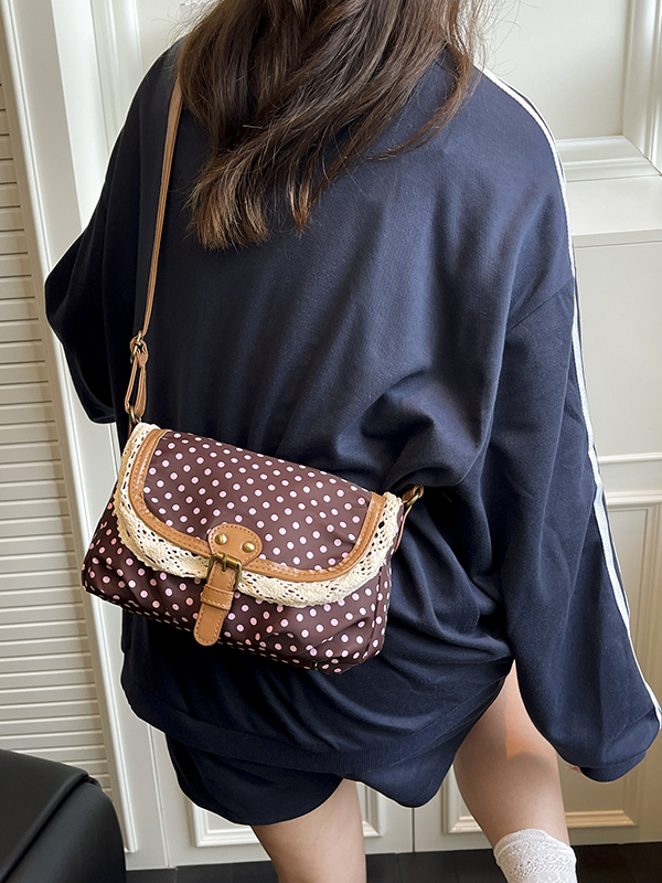 Retro Polka-Dot-Schultertasche – Women'S Young Bags Bewertung und Preis