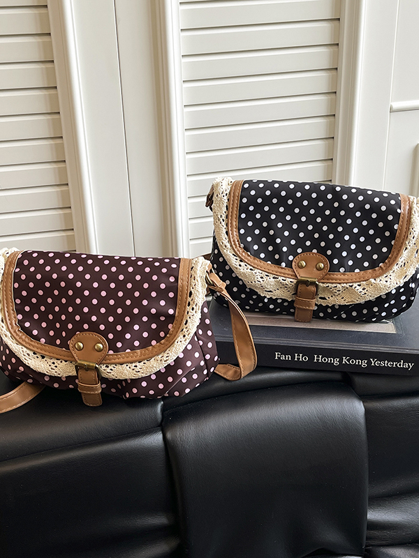 Retro Polka-Dot-Schultertasche – Women'S Young Bags Bewertung und Preis